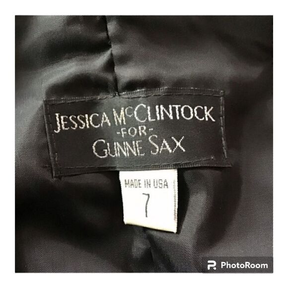 Jessica McClintock Gunne Sax 80s Prom Dress - Picture 4 of 5